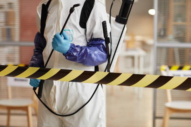 Professional Biohazard Cleanup technician working in Lanham, MD